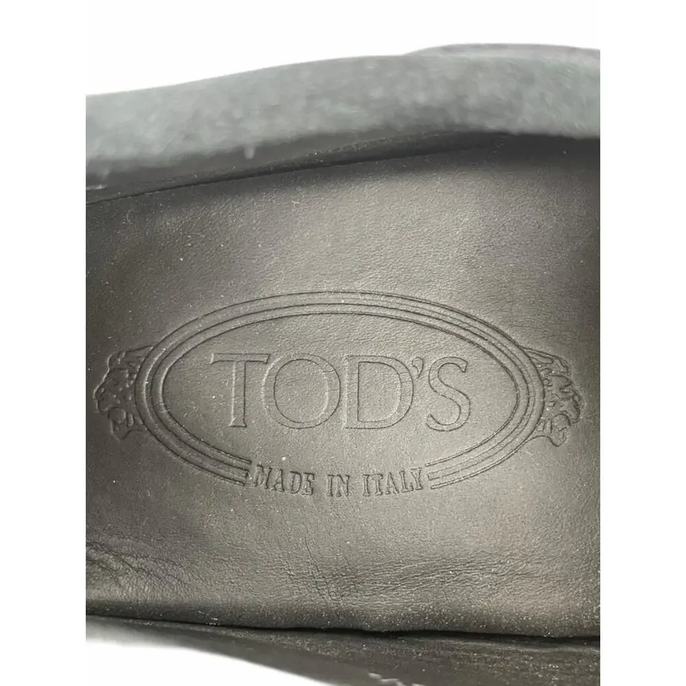Tod's Gommino Slip On Driving Loafer in Navy Blue Sued Men Size 6.5/ US 8